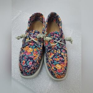Sebago Docksides Women's Loafers Tatum Print Size 7.5M
